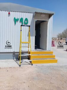 كرفان بركس جاهز رقم 395 مع درج أصفر مخصص للمواقع