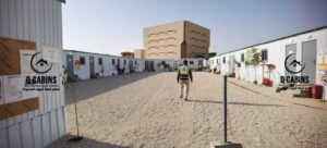موقع إنشائي مجهز بكرفانات وغرف جاهزة شينكو