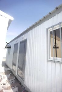 غرفة جاهزة واجهة زجاجية للمكاتب الإدارية الميدانية
