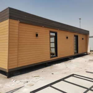 Modern WPC wood alternative prefabricated cabin design