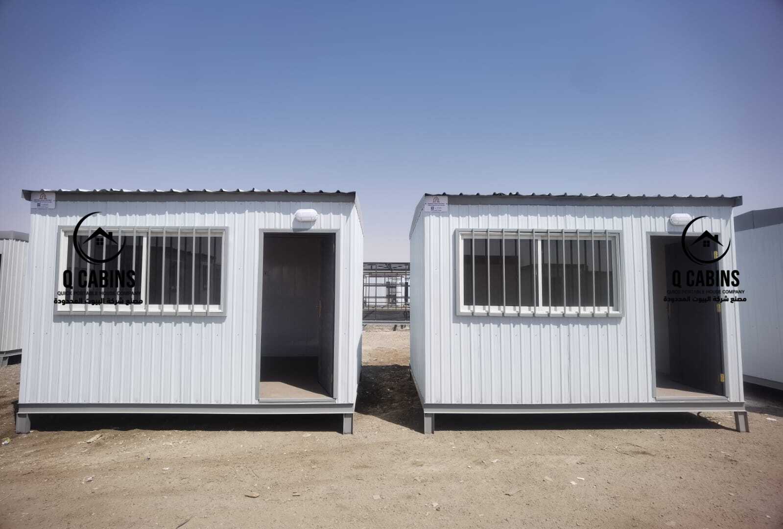 two Compact single shinko porta cabin guard room