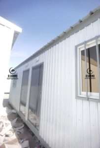 Compact double room shinko porta cabin guard room