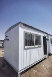 Compact single shinko porta cabin guard room