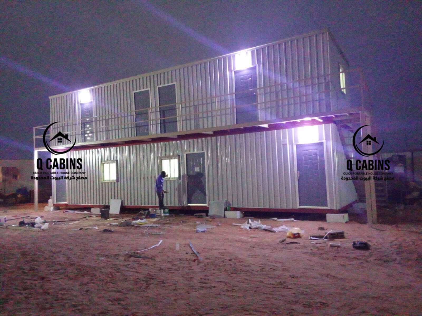 Two-story prefabricated shinko porta cabin office building