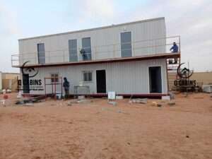 Two-story prefabricated shinko porta cabin office building