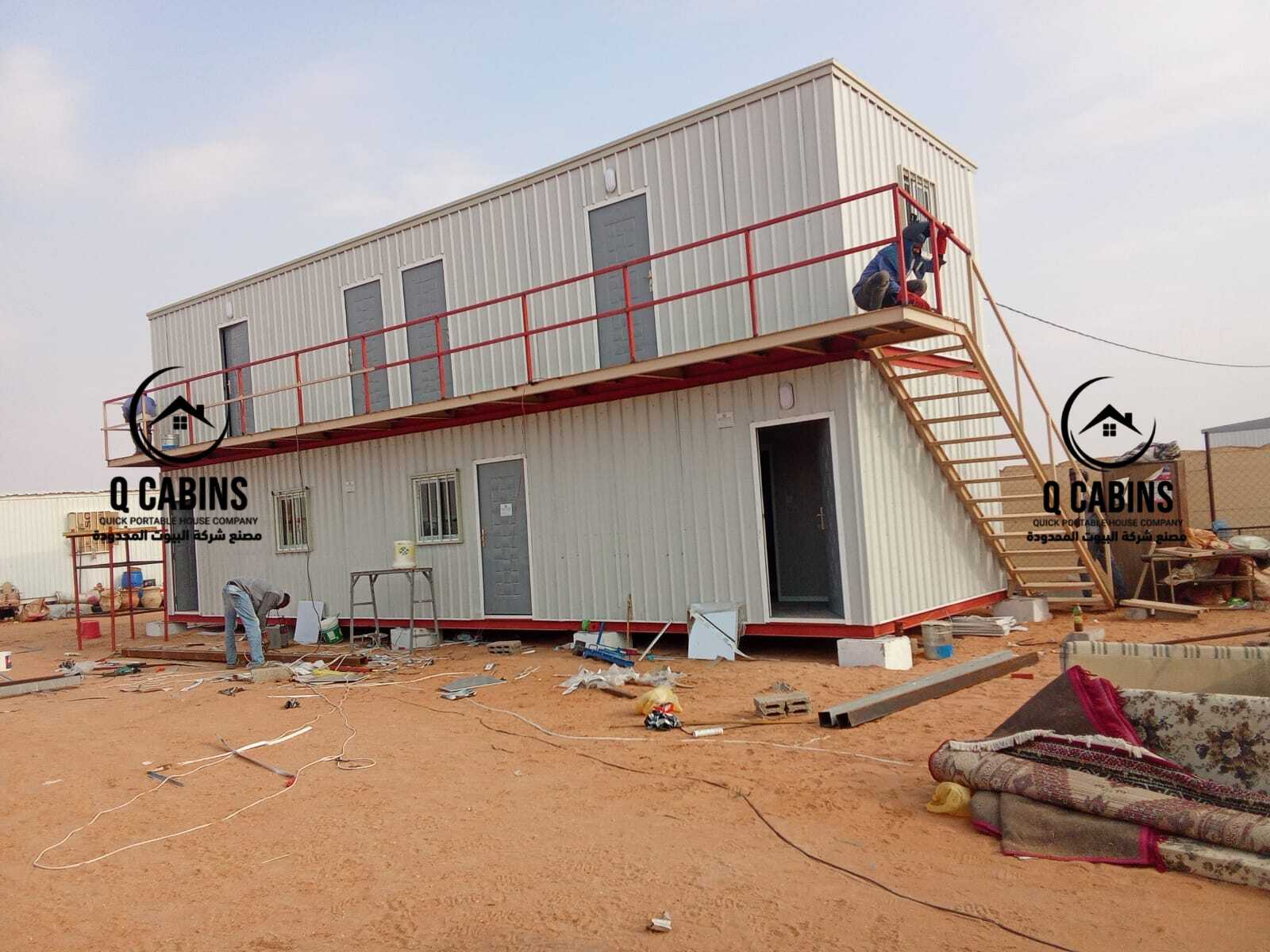 Two-story prefabricated shinko porta cabin office building