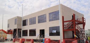 غرف جاهزة prefab porta cabin site projects offices from two floors and windows and stairs