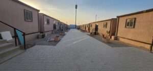 Modular one-floor site office building for site engineers and contractors in Riyadh