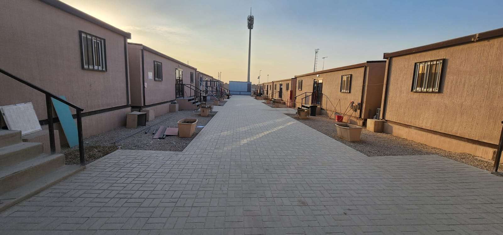 Modular one-floor site office building for site engineers and contractors in Riyadh