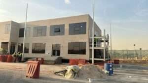 Spacious Prefabricated Site Office Porta Cabin with Glass Windows