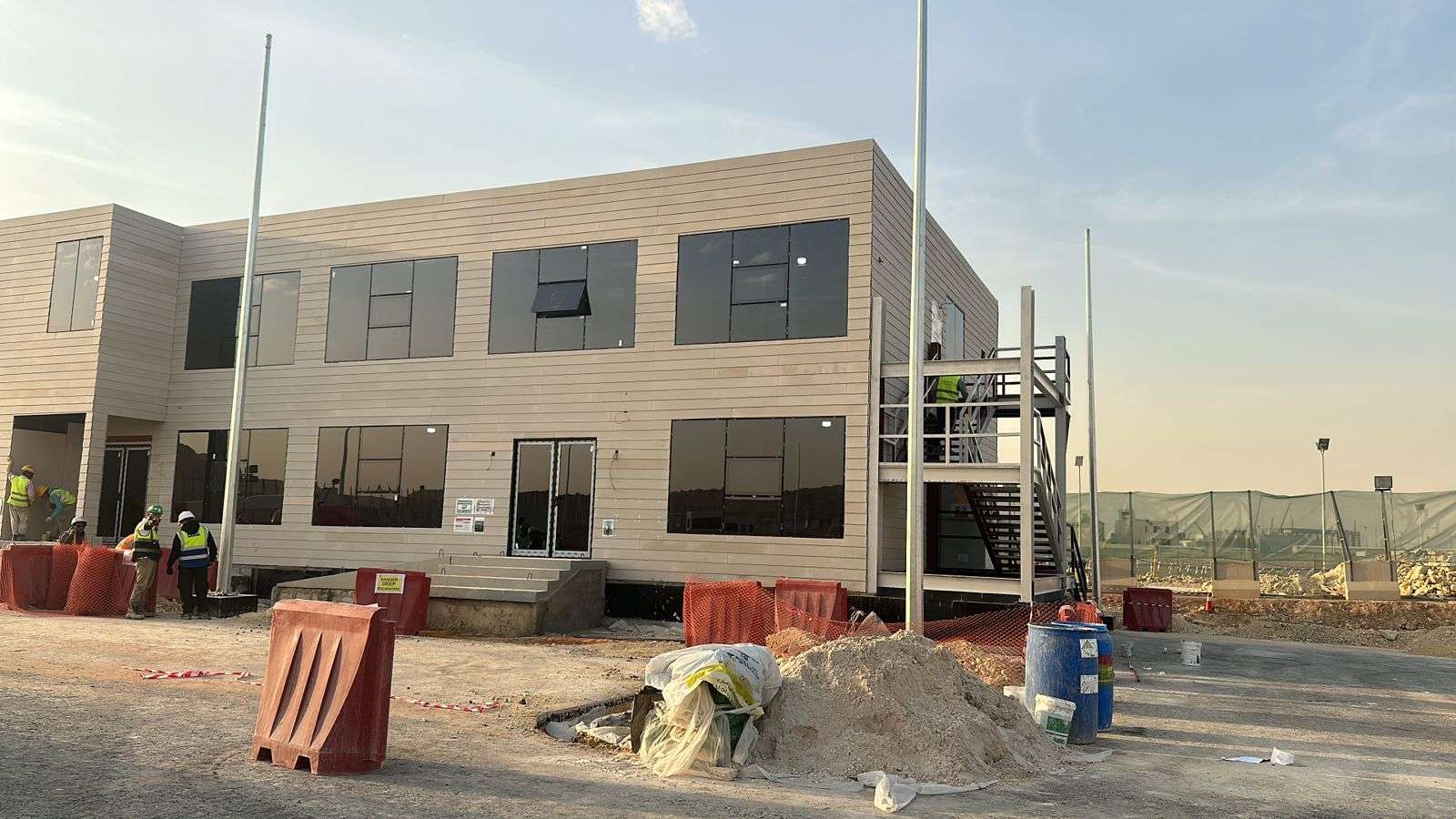 Spacious Prefabricated Site Office Porta Cabin with Glass Windows