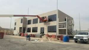 Spacious Prefabricated Site Office Porta Cabin with Glass Windows