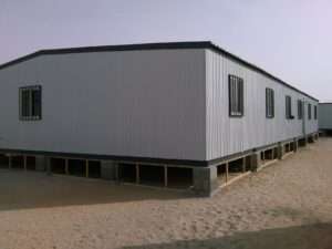 Prefabricated site office cabin complex for engineers and project staff in Riyadh