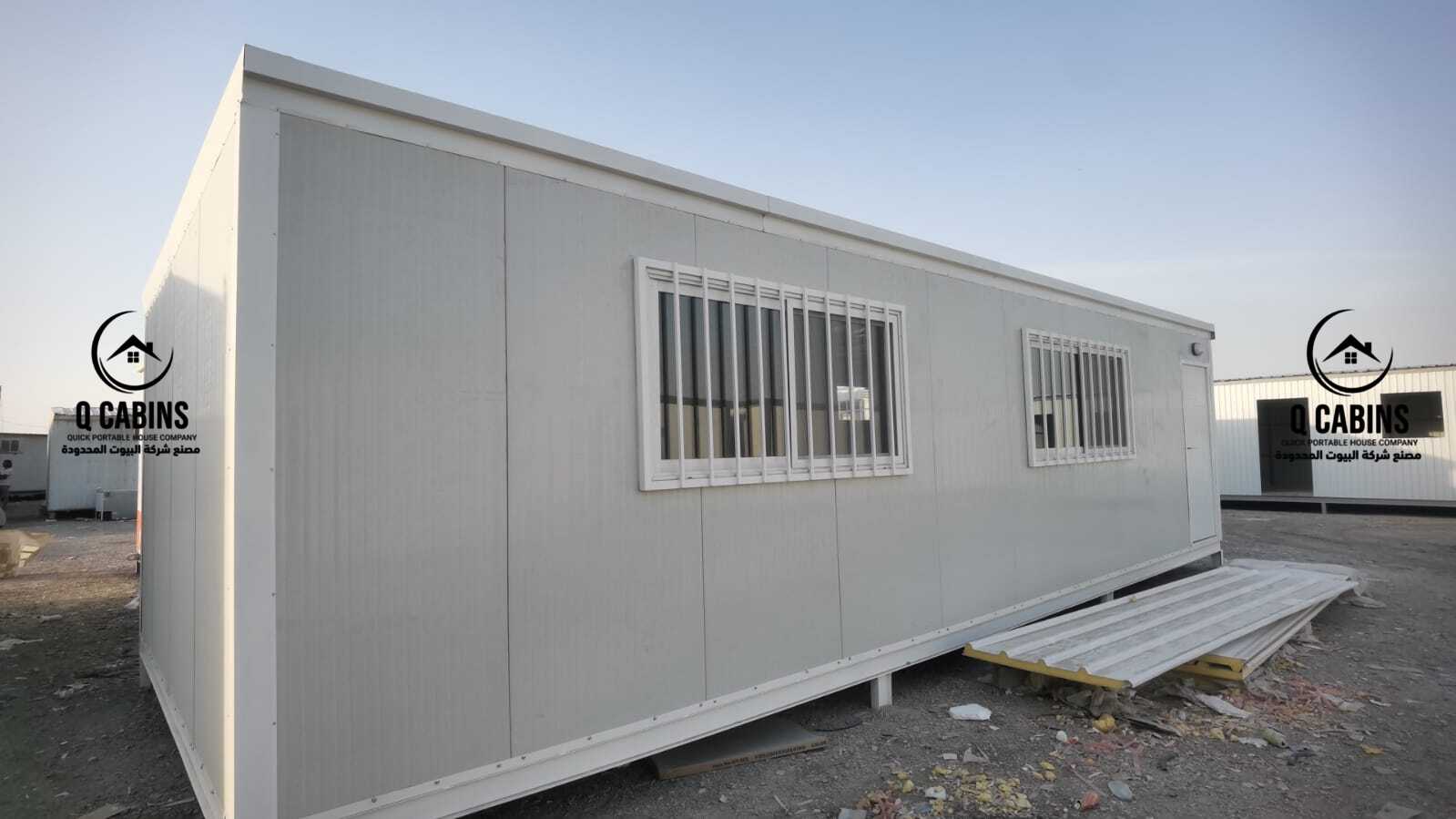 Side view of insulated sandwich panel wall with white frame window