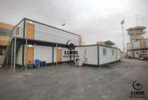 Multi-unit two-story sandwich panel camp facility for engineering site staff