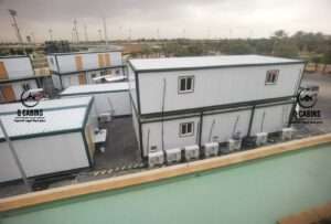 Double story modular sandwich panel site office complex
